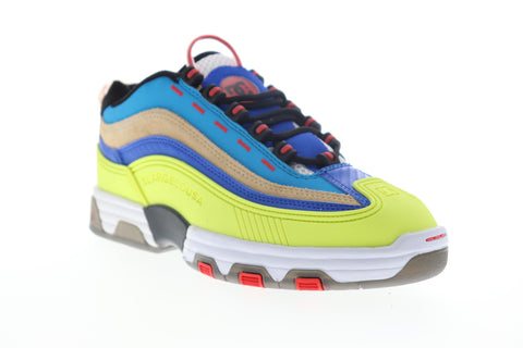 DC Legacy OG X X-Large ADYS100586 Mens Yellow Leather Lace Up Sneakers Shoes