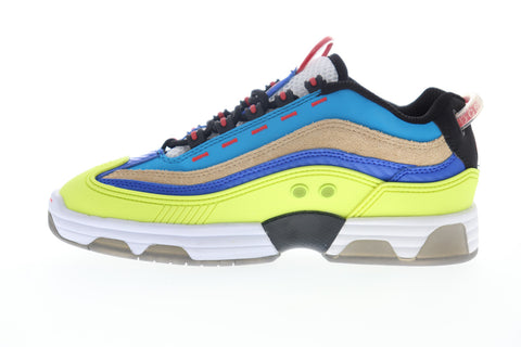 DC Legacy OG X X-Large ADYS100586 Mens Yellow Leather Lace Up Sneakers Shoes