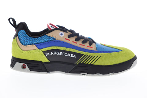 DC Legacy 98 Slim X X-Large Mens Yellow Blue Lifestyle Sneakers Shoes