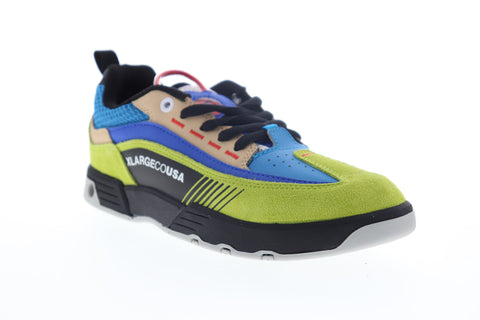 DC Legacy 98 Slim X X-Large Mens Yellow Blue Lifestyle Sneakers Shoes