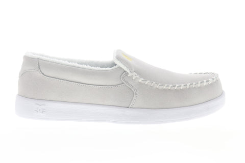 DC Villain 2 S Wes Kremer ADYS100598 Mens White Suede Skate Sneakers Shoes