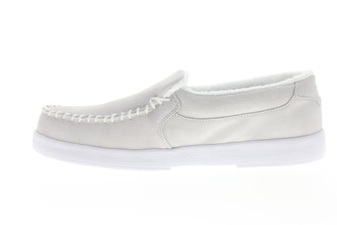 DC Villain 2 S Wes Kremer ADYS100598 Mens White Suede Skate Sneakers Shoes