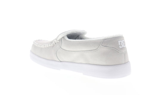 DC Villain 2 S Wes Kremer ADYS100598 Mens White Suede Skate Sneakers Shoes