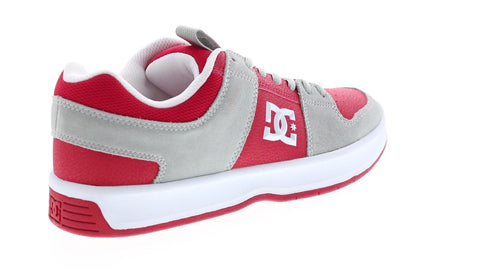 DC Lynx Zero ADYS100615-GRF Mens Red Suede Skate Inspired Sneakers Shoes