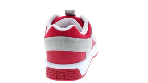 DC Lynx Zero ADYS100615-GRF Mens Red Suede Skate Inspired Sneakers Shoes