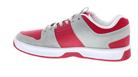 DC Lynx Zero ADYS100615-GRF Mens Red Suede Skate Inspired Sneakers Shoes