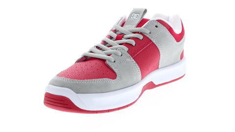DC Lynx Zero ADYS100615-GRF Mens Red Suede Skate Inspired Sneakers Shoes