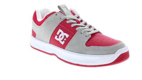 DC Lynx Zero ADYS100615-GRF Mens Red Suede Skate Inspired Sneakers Shoes