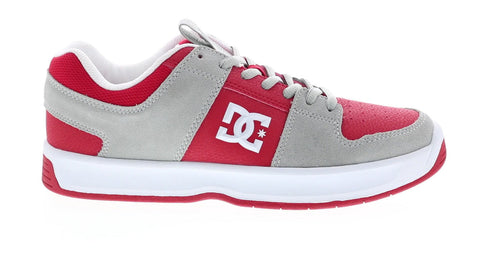 DC Lynx Zero ADYS100615-GRF Mens Red Suede Skate Inspired Sneakers Shoes