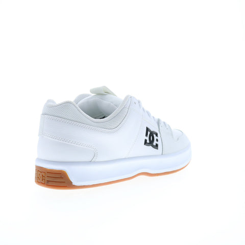 DC Lynx Zero ADYS100615-HWG Mens White Leather Skate Sneakers Shoes