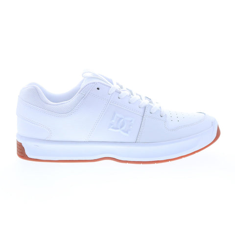 DC Lynx Zero ADYS100615-WG5 Mens White Leather Skate Inspired Sneakers Shoes