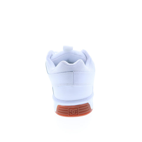 DC Lynx Zero ADYS100615-WG5 Mens White Leather Skate Inspired Sneakers Shoes