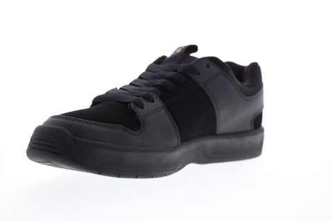 DC Lynx Zero ADYS100615-3BK Mens Black Leather Skate Inspired Sneakers Shoes