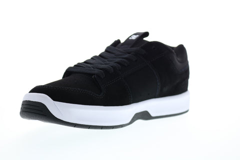 DC Lynx Zero ADYS100615-BKW Mens Black Nubuck Skate Inspired Sneakers Shoes