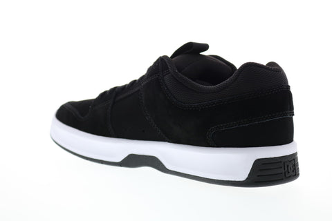 DC Lynx Zero ADYS100615-BKW Mens Black Nubuck Skate Inspired Sneakers Shoes