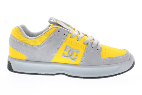 DC Lynx Zero ADYS100615-GY1 Mens Yellow Suede Skate Inspired Sneakers Shoes