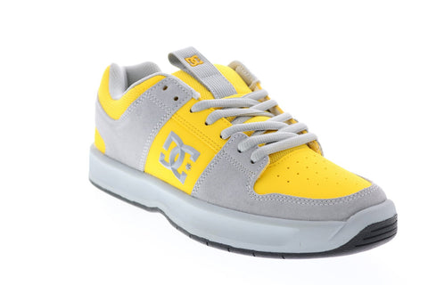 DC Lynx Zero ADYS100615-GY1 Mens Yellow Suede Skate Inspired Sneakers Shoes