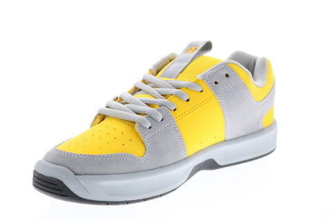 DC Lynx Zero ADYS100615-GY1 Mens Yellow Suede Skate Inspired Sneakers Shoes