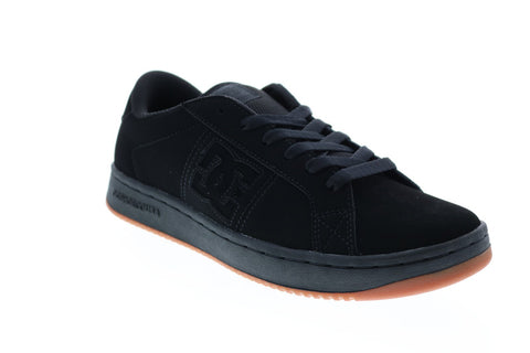 DC Striker ADYS100624-KKG Mens Black Leather Skate Inspired Sneakers Shoes