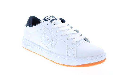 DC Striker ADYS100624-WNY Mens White Leather Skate Inspired Sneakers Shoes