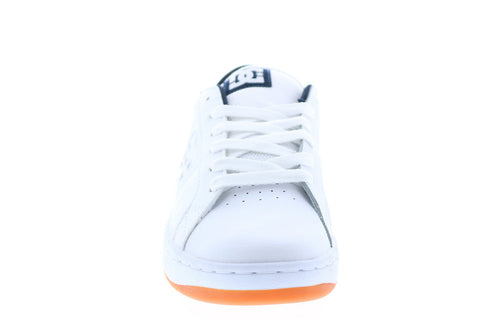 DC Striker ADYS100624-WNY Mens White Leather Skate Inspired Sneakers Shoes