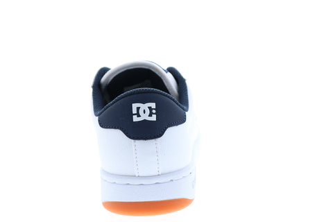 DC Striker ADYS100624-WNY Mens White Leather Skate Inspired Sneakers Shoes