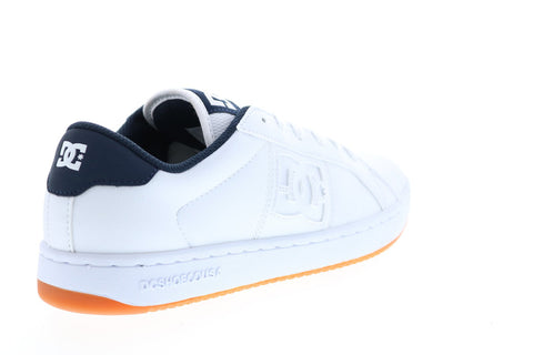 DC Striker ADYS100624-WNY Mens White Leather Skate Inspired Sneakers Shoes