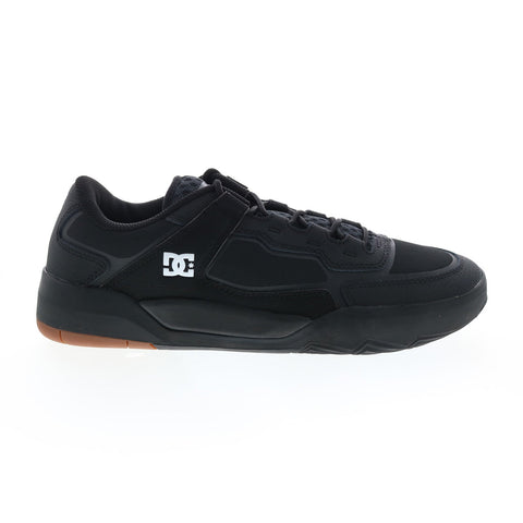 DC Metric ADYS100626-KKG Mens Black Leather Skate Inspired Sneakers Shoes