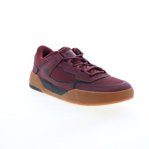 DC Metric ADYS100626-MAR Mens Burgundy Leather Skate Inspired Sneakers Shoes