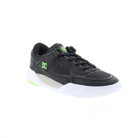 DC Metric ADYS100626-XKSG Mens Black Leather Skate Inspired Sneakers Shoes