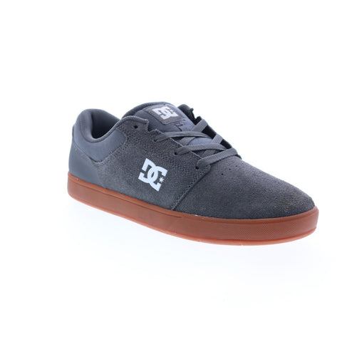 DC Crisis 2 ADYS100647-CHR Mens Gray Suede Skate Inspired Sneakers Shoes