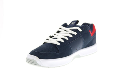 DC Lynx Zero S ADYS100668-NYR Mens Blue Suede Skate Inspired Sneakers Shoes