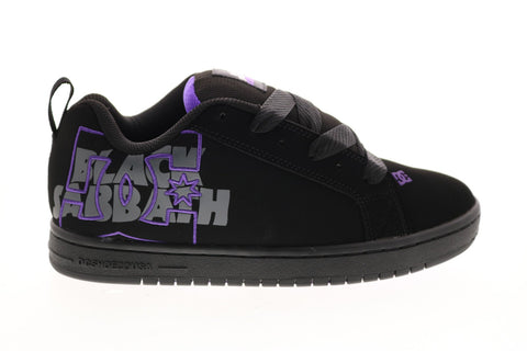 DC Black Sabbath CT Graffik Mens Black Nubuck Collaboration Sneakers Shoes