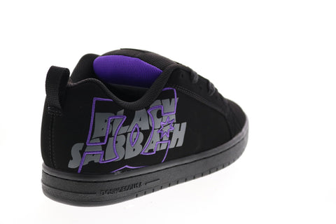 DC Black Sabbath CT Graffik Mens Black Nubuck Collaboration Sneakers Shoes