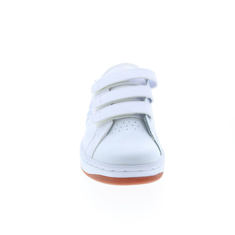 DC Striker ADYS100716-WW0 Mens White Leather Skate Inspired Sneakers Shoes
