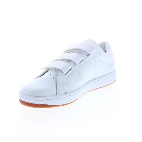 DC Striker ADYS100716-WW0 Mens White Leather Skate Inspired Sneakers Shoes