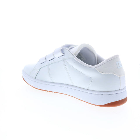 DC Striker ADYS100716-WW0 Mens White Leather Skate Inspired Sneakers Shoes