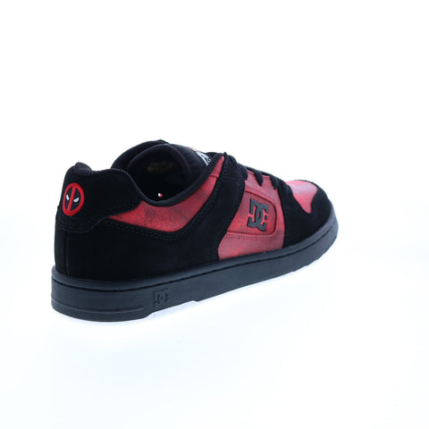 DC Deadpool Manteca 4 ADYS100751-BLR Mens Black Suede Skate Sneakers Shoes
