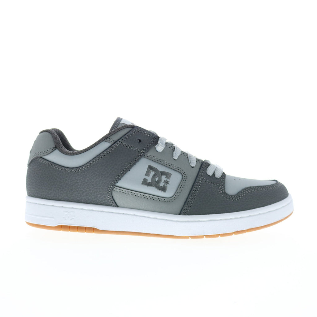 Dynamic Dc Gray DC Manteca 4 ADYS100765-2GG Mens Gray Leather Skate Inspired Sneakers ...