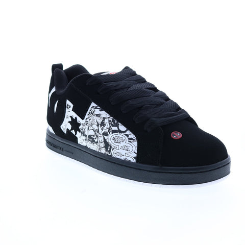 DC Deadpool Court Graffik ADYS100773-XKWR Mens Black Skate Sneakers Shoes