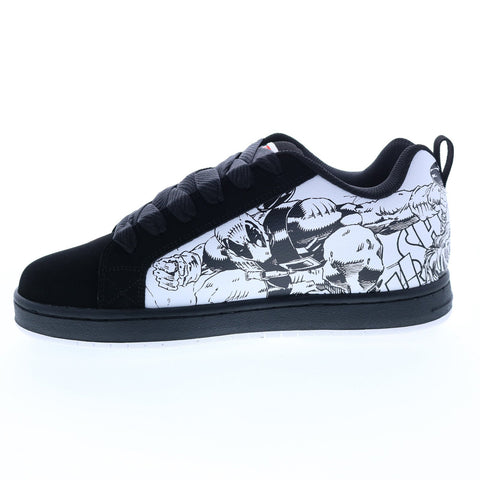 DC Deadpool Court Graffik ADYS100773-XKWR Mens Black Skate Sneakers Shoes