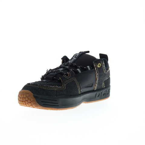 DC Lynx Cash Only ADYS100807-BDM Mens Black Canvas Skate Sneakers Shoes