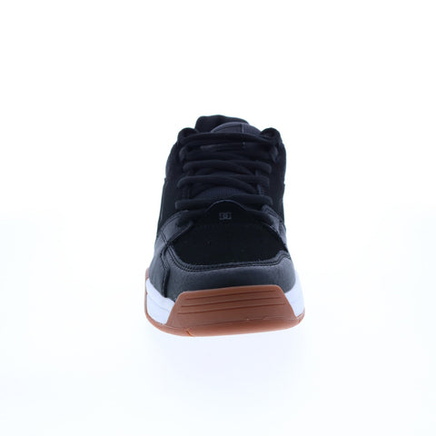 DC Versatile ADYS200075-BW6 Mens Black Leather Skate Inspired Sneakers Shoes