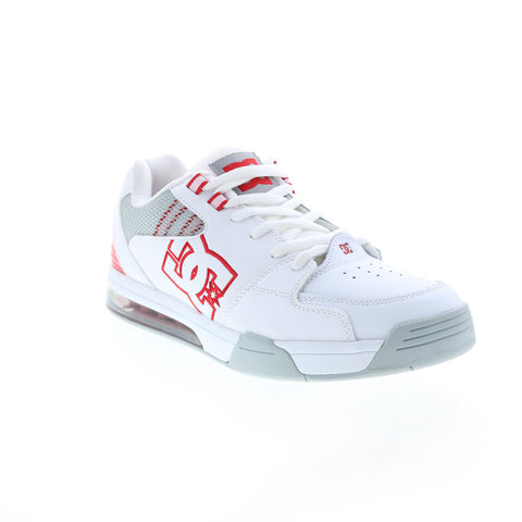 DC Versatile ADYS200075-WYR Mens White Leather Skate Sneakers Shoes