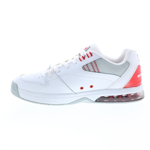 DC Versatile ADYS200075-WYR Mens White Leather Skate Sneakers Shoes