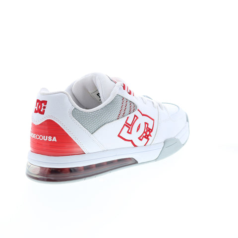 DC Versatile ADYS200075-WYR Mens White Leather Skate Sneakers Shoes
