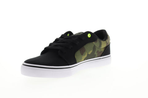 dc anvil tx se adys300036 mens black canvas lace up athletic skate shoes