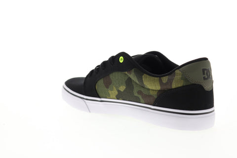 dc anvil tx se adys300036 mens black canvas lace up athletic skate shoes