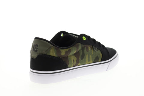 dc anvil tx se adys300036 mens black canvas lace up athletic skate shoes