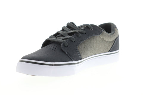 DC Anvil SE ADYS300147 Mens Gray Suede Low Top Lace Up Skate Sneakers Shoes